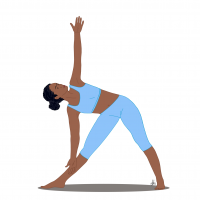 Yoga triangle pose