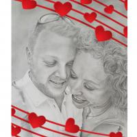 2 Portrait de Couple - Format A3