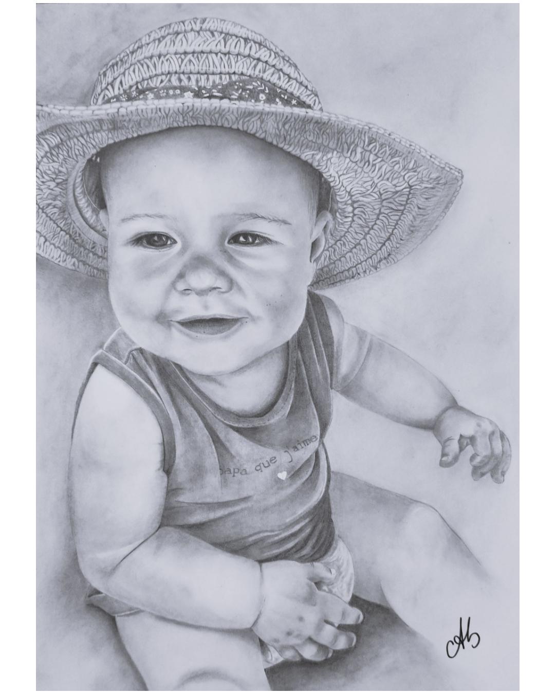1 Bébé en vacances - Format A4