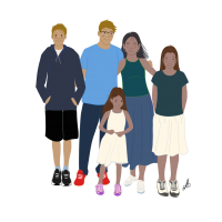 Famille illustrée